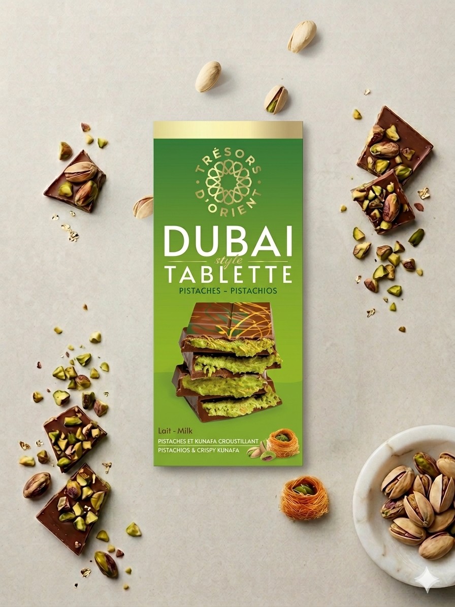 Chocolat DUBAÏ Style Pistache