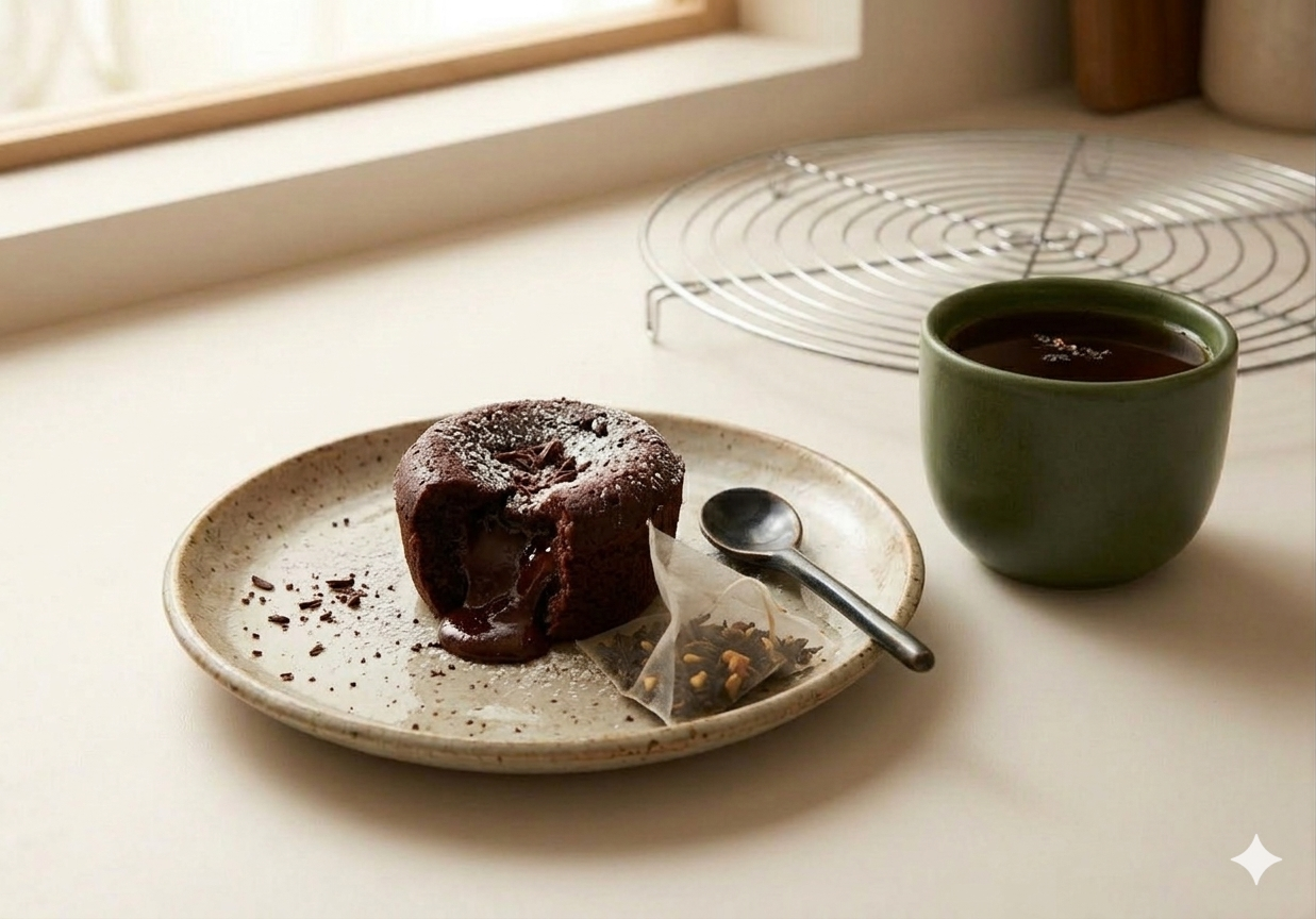Gâteau thé noir chocolat